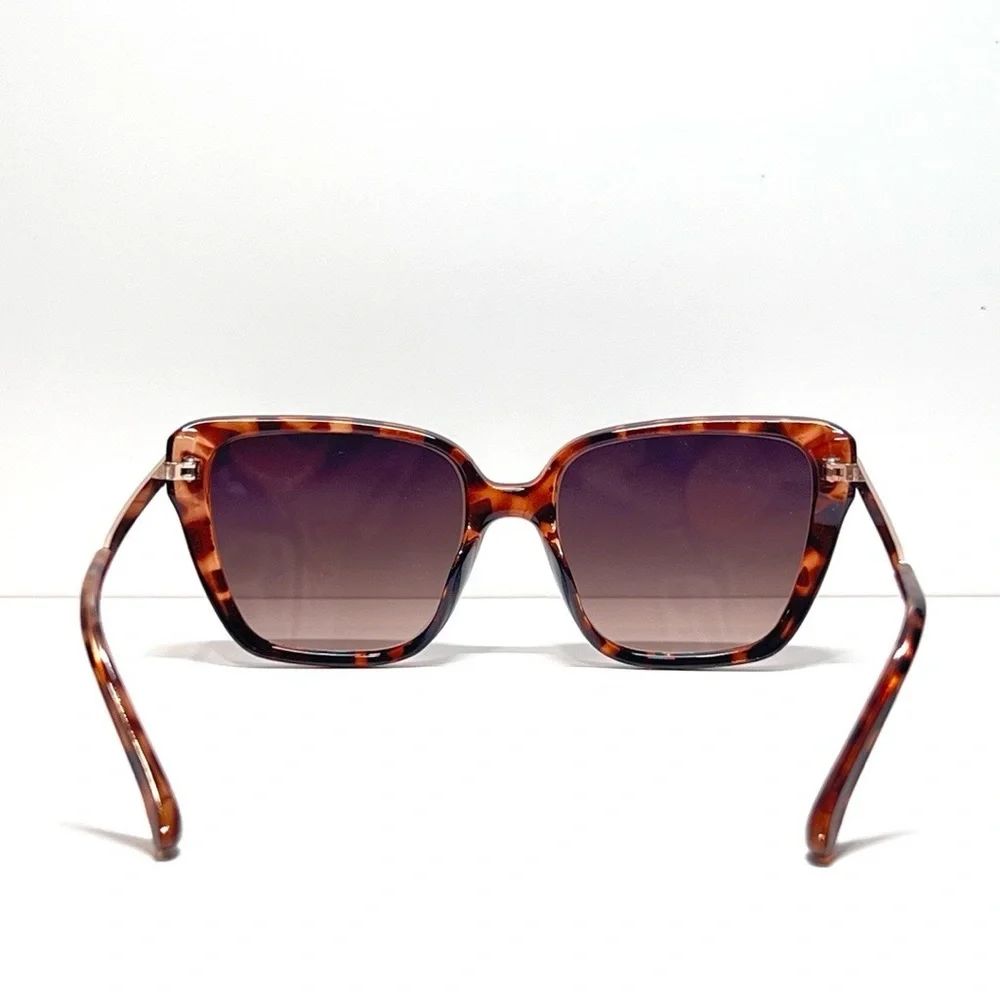 🍒3/$30 New Oversized Brown Tortoise Square Sunglasses